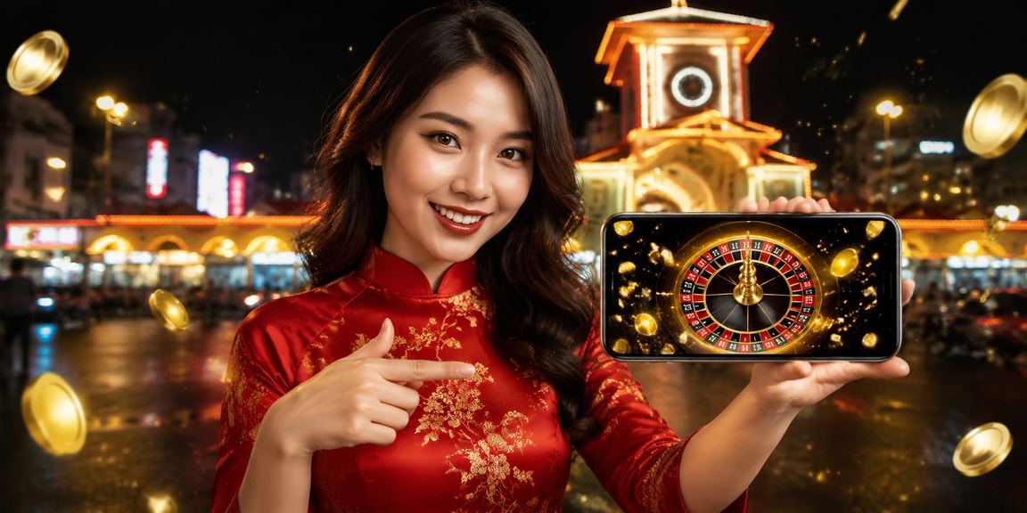 Người dùng TP Hồ Chí Minh mặc áo dài trải nghiệm Roulette trực tuyến trên nền tảng hiện đại