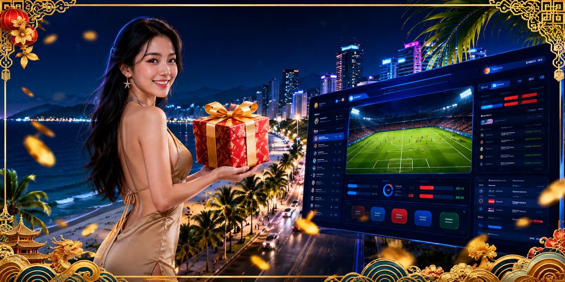 Người dùng Nha Trang xem kèo cược thể thao trên điện thoại bên bờ biển