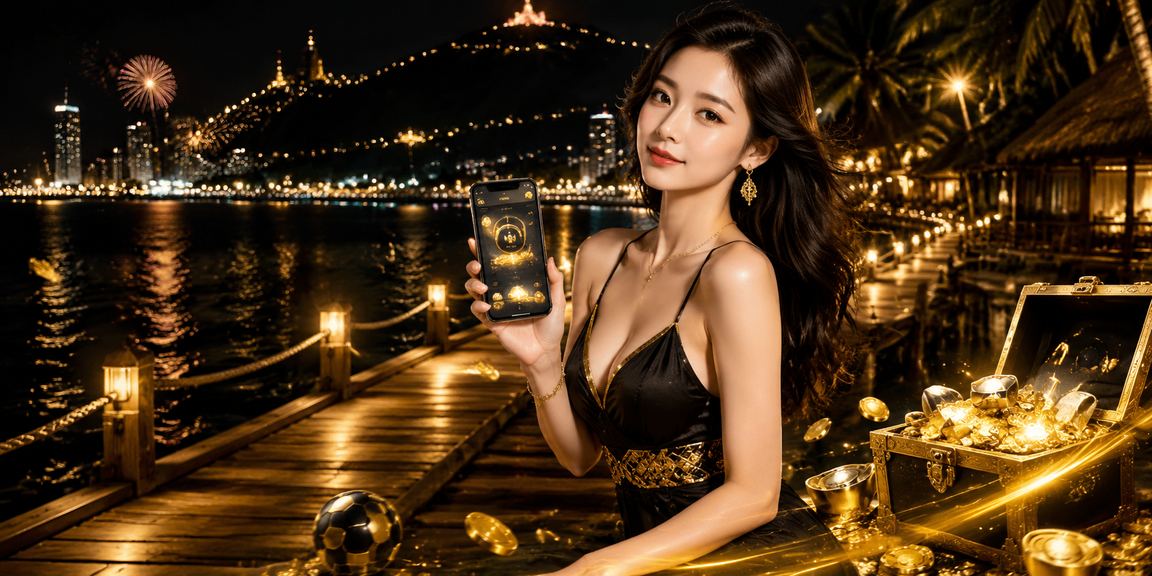 Người dùng tại bãi biển Vũng Tàu kiểm tra kết quả cá cược thể thao và tiền thưởng trên điện thoại
